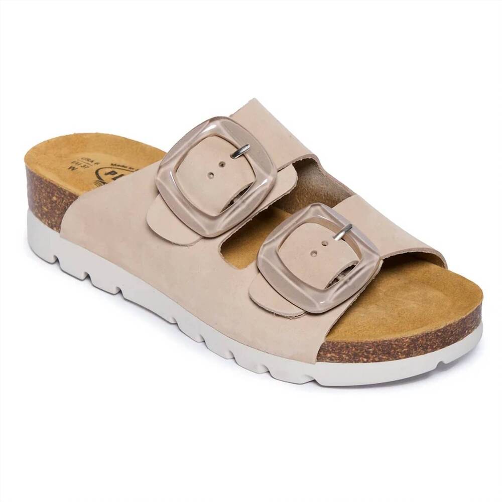 NEW PLAKTON women's calla sandals in taupe